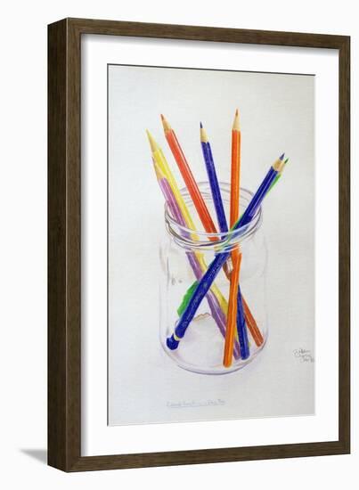 Coloured Pencils in a Jar, 1980-Alan Byrne-Framed Giclee Print