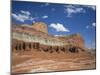 Coloured Rock Formations and Cliffs in the Capital Reef National Park in Utah, USA-Rainford Roy-Mounted Photographic Print