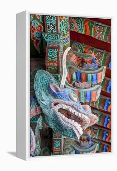 Coloured Wooden Roof in the Bulguksa Temple-Michael-Framed Premier Image Canvas