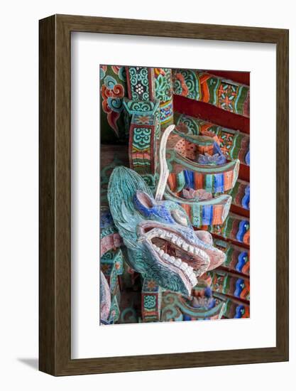 Coloured Wooden Roof in the Bulguksa Temple-Michael-Framed Photographic Print