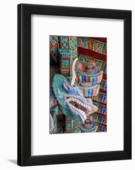 Coloured Wooden Roof in the Bulguksa Temple-Michael-Framed Photographic Print