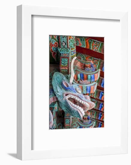 Coloured Wooden Roof in the Bulguksa Temple-Michael-Framed Photographic Print