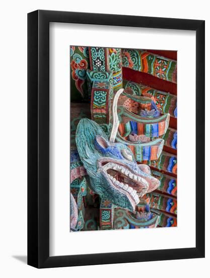 Coloured Wooden Roof in the Bulguksa Temple-Michael-Framed Photographic Print