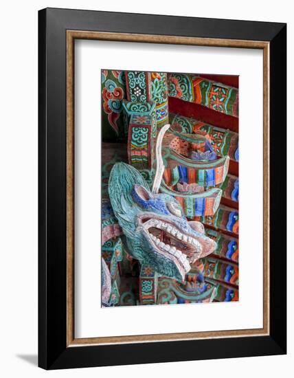 Coloured Wooden Roof in the Bulguksa Temple-Michael-Framed Photographic Print