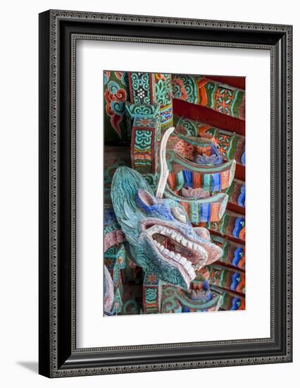 Coloured Wooden Roof in the Bulguksa Temple-Michael-Framed Photographic Print