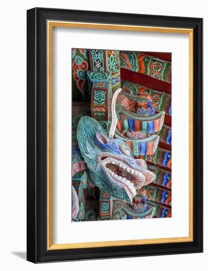 Coloured Wooden Roof in the Bulguksa Temple-Michael-Framed Photographic Print