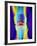 Coloured X-ray of a Human Knee Joint-Mehau Kulyk-Framed Photographic Print