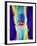 Coloured X-ray of a Human Knee Joint-Mehau Kulyk-Framed Photographic Print