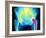 Coloured X-ray of An Artificial Hip Joint-Mehau Kulyk-Framed Photographic Print