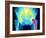 Coloured X-ray of An Artificial Hip Joint-Mehau Kulyk-Framed Photographic Print