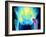 Coloured X-ray of An Artificial Hip Joint-Mehau Kulyk-Framed Photographic Print