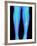 Coloured X-ray of Fractured Shin Bone (tibia)-Mehau Kulyk-Framed Photographic Print