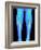 Coloured X-ray of Fractured Shin Bone (tibia)-Mehau Kulyk-Framed Photographic Print