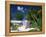 Colourful Beach Hut Beneath Palm Trees, Rum Point, Grand Cayman, Cayman Islands, West Indies-Ruth Tomlinson-Framed Premier Image Canvas