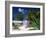 Colourful Beach Hut Beneath Palm Trees, Rum Point, Grand Cayman, Cayman Islands, West Indies-Ruth Tomlinson-Framed Photographic Print