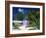 Colourful Beach Hut Beneath Palm Trees, Rum Point, Grand Cayman, Cayman Islands, West Indies-Ruth Tomlinson-Framed Photographic Print