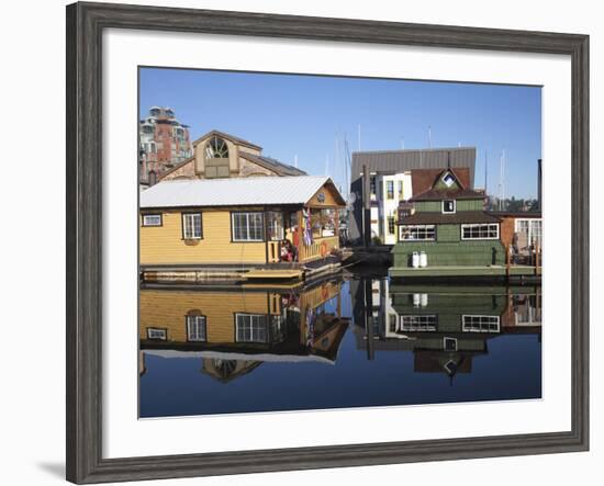 Colourful Boat Houses, Fisherman's Wharf, Victoria, Vancouver Island, British Columbia, Canada, Nor-Martin Child-Framed Photographic Print