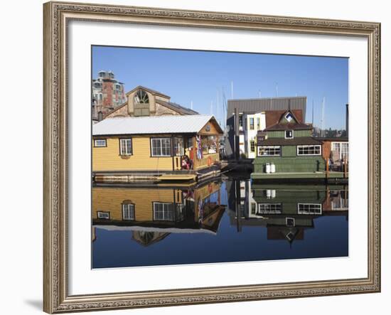 Colourful Boat Houses, Fisherman's Wharf, Victoria, Vancouver Island, British Columbia, Canada, Nor-Martin Child-Framed Photographic Print