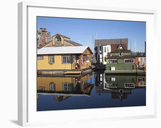 Colourful Boat Houses, Fisherman's Wharf, Victoria, Vancouver Island, British Columbia, Canada, Nor-Martin Child-Framed Photographic Print