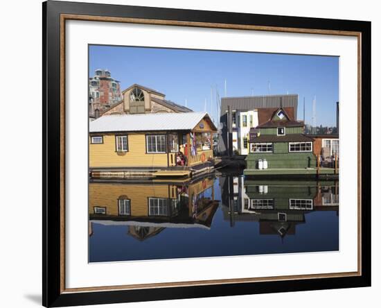 Colourful Boat Houses, Fisherman's Wharf, Victoria, Vancouver Island, British Columbia, Canada, Nor-Martin Child-Framed Photographic Print