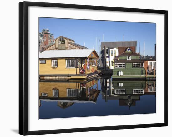 Colourful Boat Houses, Fisherman's Wharf, Victoria, Vancouver Island, British Columbia, Canada, Nor-Martin Child-Framed Photographic Print