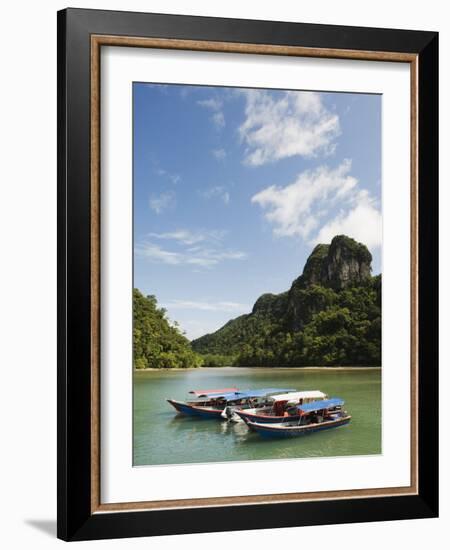 Colourful Boats, Langkawi Island, Kedah State, Malaysia, Southeast Asia, Asia-Christian Kober-Framed Photographic Print