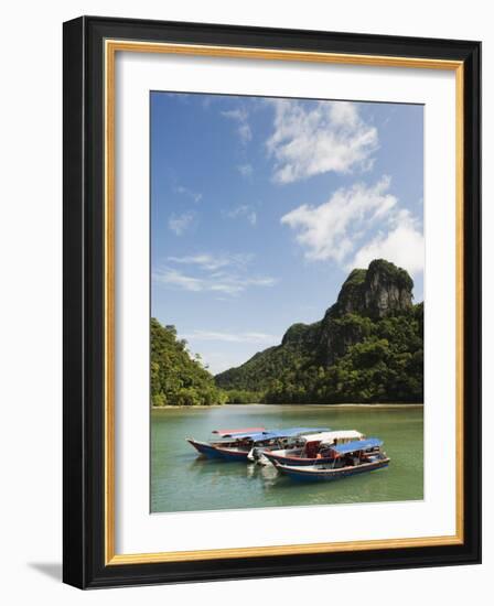 Colourful Boats, Langkawi Island, Kedah State, Malaysia, Southeast Asia, Asia-Christian Kober-Framed Photographic Print