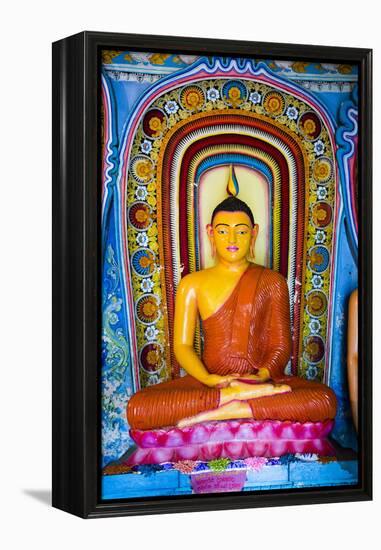 Colourful Buddha Statue at Isurumuniya Vihara-Matthew Williams-Ellis-Framed Premier Image Canvas