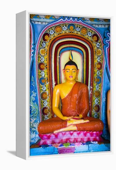 Colourful Buddha Statue at Isurumuniya Vihara-Matthew Williams-Ellis-Framed Premier Image Canvas