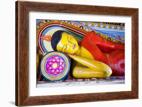 Colourful Buddha Statue at Isurumuniya Vihara-Matthew Williams-Ellis-Framed Photographic Print