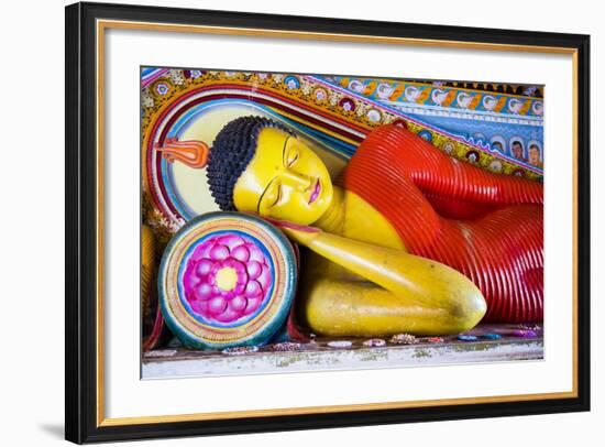 Colourful Buddha Statue at Isurumuniya Vihara-Matthew Williams-Ellis-Framed Photographic Print