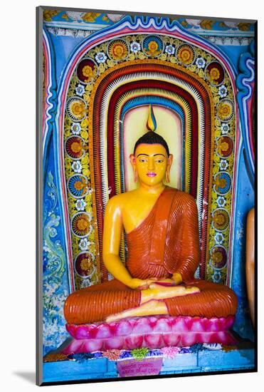 Colourful Buddha Statue at Isurumuniya Vihara-Matthew Williams-Ellis-Mounted Photographic Print