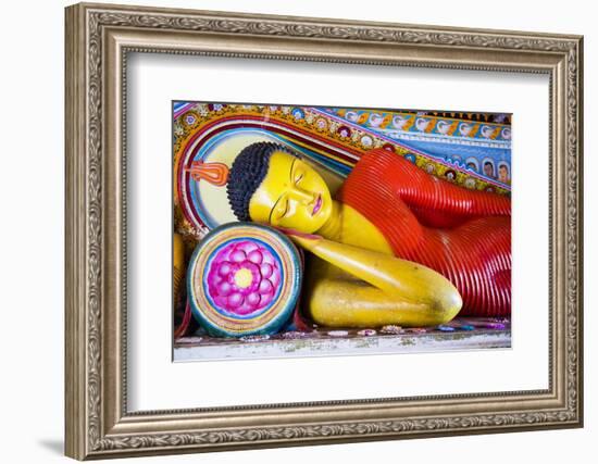 Colourful Buddha Statue at Isurumuniya Vihara-Matthew Williams-Ellis-Framed Photographic Print