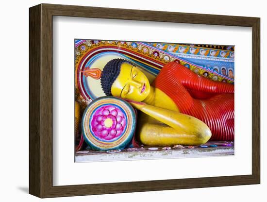 Colourful Buddha Statue at Isurumuniya Vihara-Matthew Williams-Ellis-Framed Photographic Print