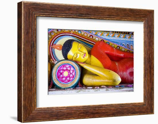 Colourful Buddha Statue at Isurumuniya Vihara-Matthew Williams-Ellis-Framed Photographic Print