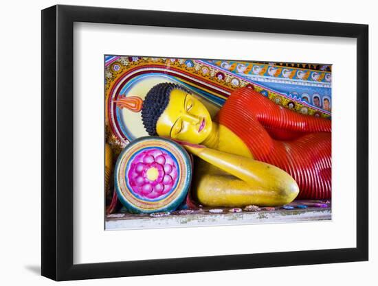 Colourful Buddha Statue at Isurumuniya Vihara-Matthew Williams-Ellis-Framed Photographic Print