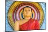 Colourful Buddha Statue, Mirrisa, South Coast, Sri Lanka-Peter Adams-Mounted Photographic Print