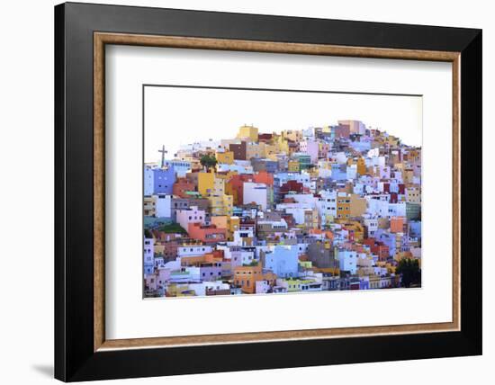 Colourful Buildings in the San Juan District, Las Palmas de Gran Canaria, Gran Canaria, Canary Isla-Neil Farrin-Framed Photographic Print