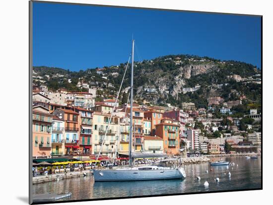 Colourful Buildings, Villefranche, Alpes-Maritimes, Provence-Alpes-Cote D'Azur, French Riviera-Adina Tovy-Mounted Photographic Print