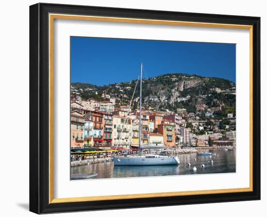 Colourful Buildings, Villefranche, Alpes-Maritimes, Provence-Alpes-Cote D'Azur, French Riviera-Adina Tovy-Framed Photographic Print