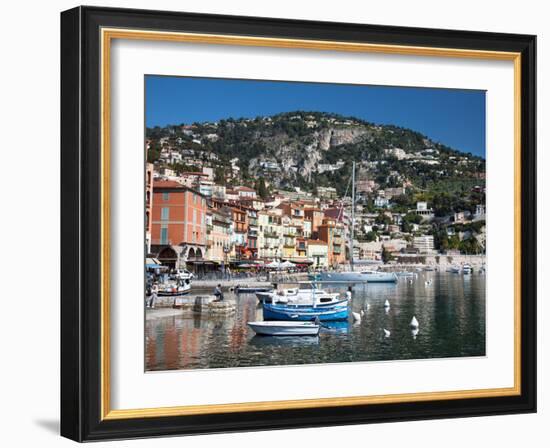 Colourful Buildings, Villefranche, Alpes-Maritimes, Provence-Alpes-Cote D'Azur, French Riviera-Adina Tovy-Framed Photographic Print