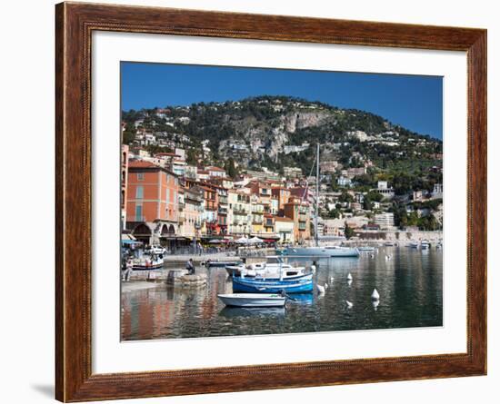 Colourful Buildings, Villefranche, Alpes-Maritimes, Provence-Alpes-Cote D'Azur, French Riviera-Adina Tovy-Framed Photographic Print