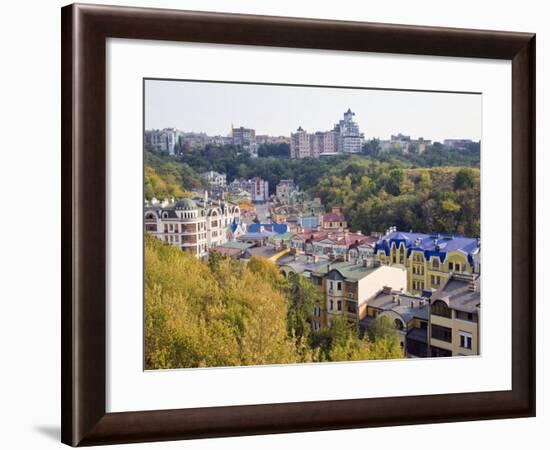 Colourful Buildings with Multicolor Roofs in a New Residential Area of Kiev, UKraine-Gavin Hellier-Framed Photographic Print