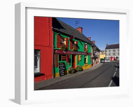 Colourful Cafe in Kilgarvan Village, County Kerry, Ireland-null-Framed Photographic Print