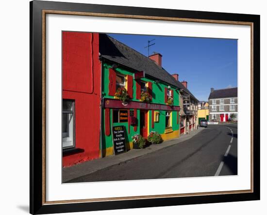 Colourful Cafe in Kilgarvan Village, County Kerry, Ireland-null-Framed Photographic Print