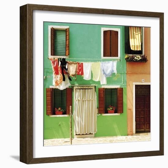 Colourful Casa - Clothesline-Chris Simpson-Framed Giclee Print