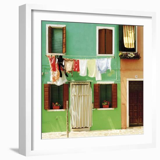 Colourful Casa - Clothesline-Chris Simpson-Framed Giclee Print