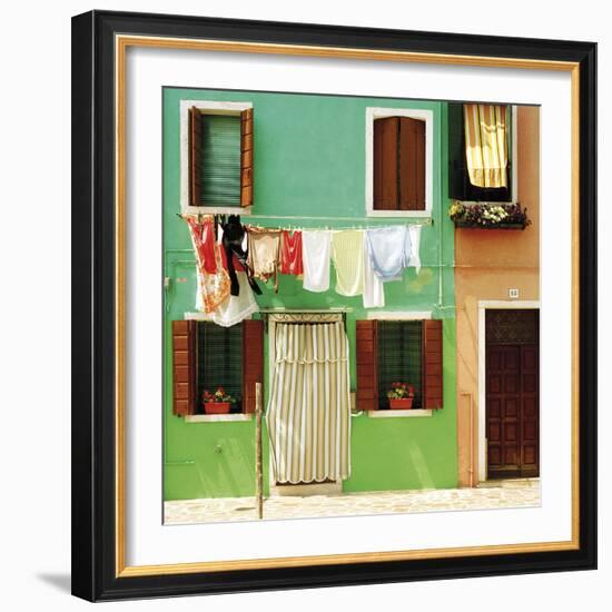 Colourful Casa - Clothesline-Chris Simpson-Framed Giclee Print