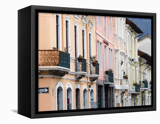 Colourful Colonial Architecture, Quito, Ecuador-John Coletti-Framed Premier Image Canvas