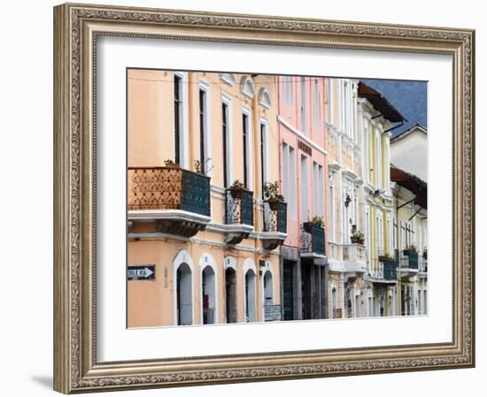 Colourful Colonial Architecture, Quito, Ecuador-John Coletti-Framed Photographic Print